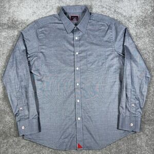 UNTUCKit Shirt Men's XL Gray‎ Blue Slim Fit Long Sleeve Button Up